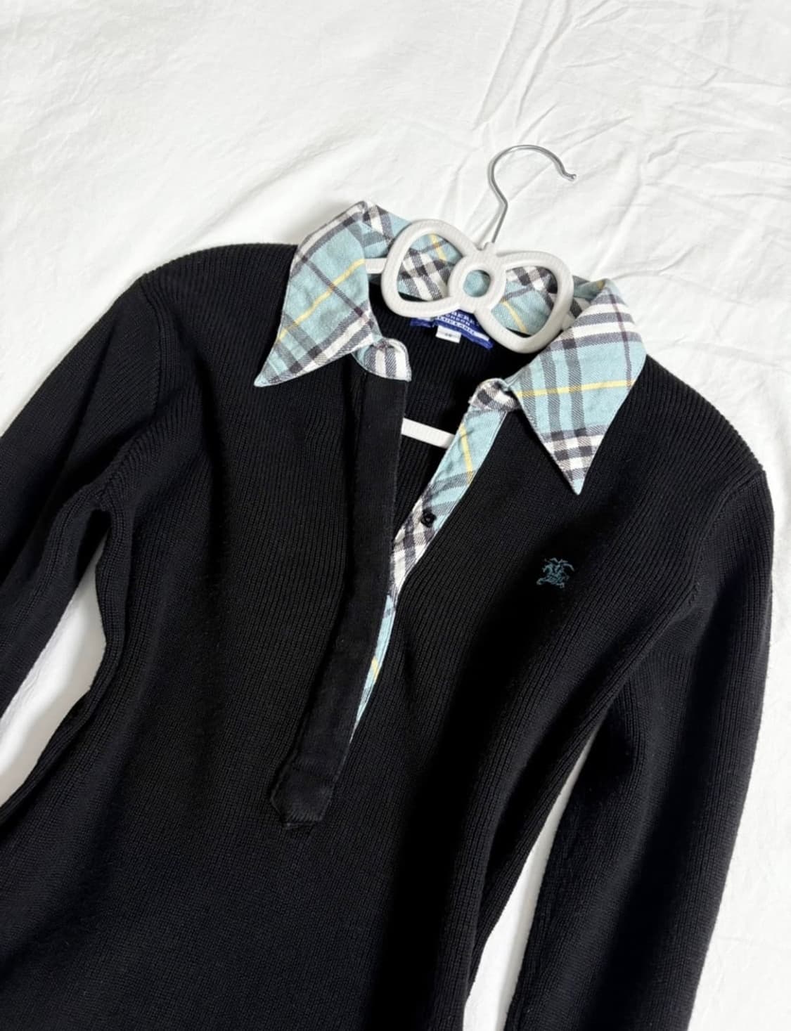 버버리 블루라벨 니트 셔츠 상품이미지2