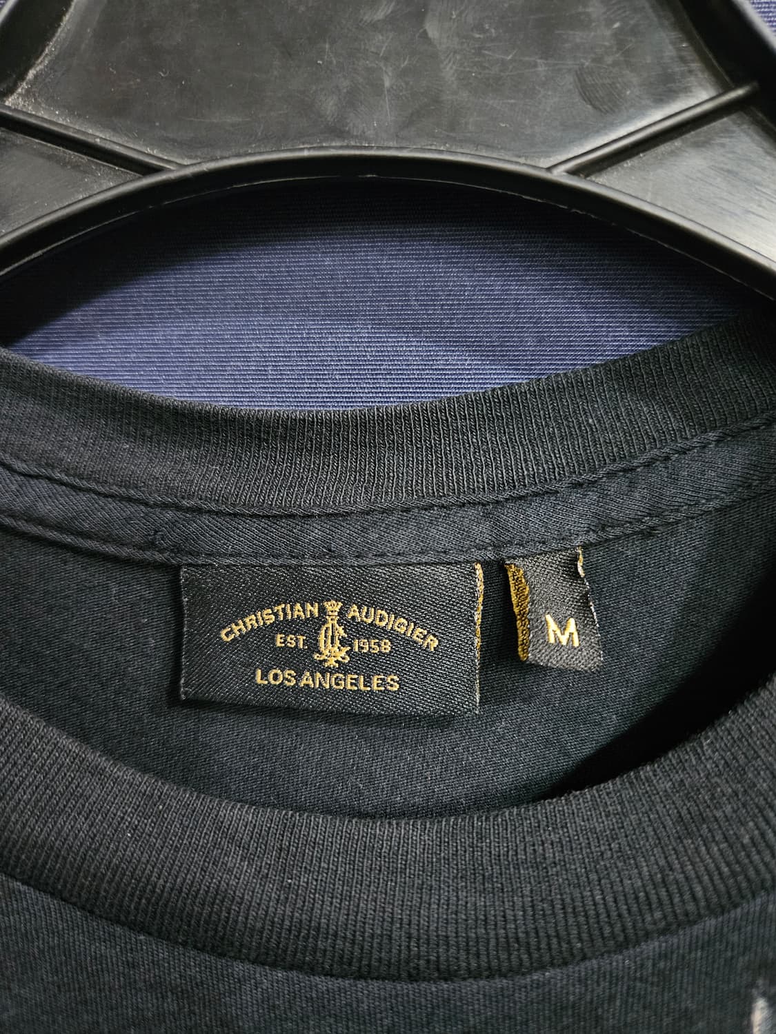 크리스찬 오디저 타투 프린팅 블랙 남성 95 반팔티  상품이미지3