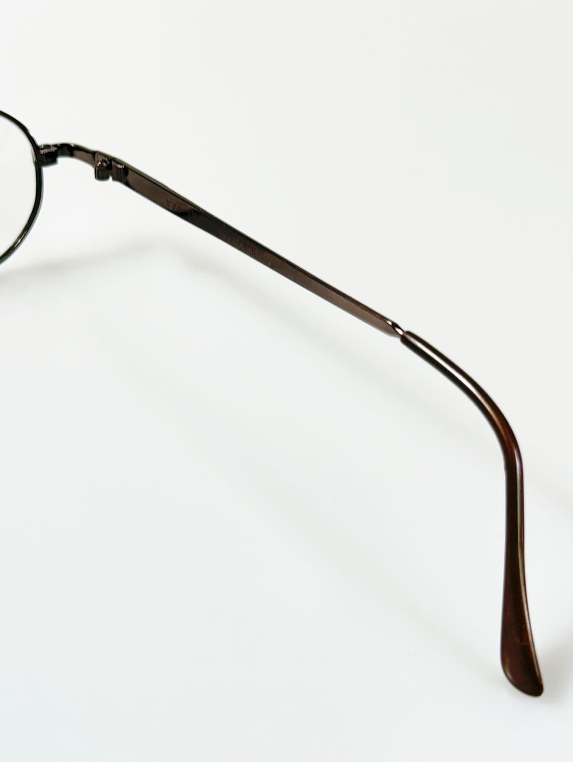 90s ULTRA 건메탈 골드 티타늄 슬림스퀘어 빈티지 안경 상품이미지7