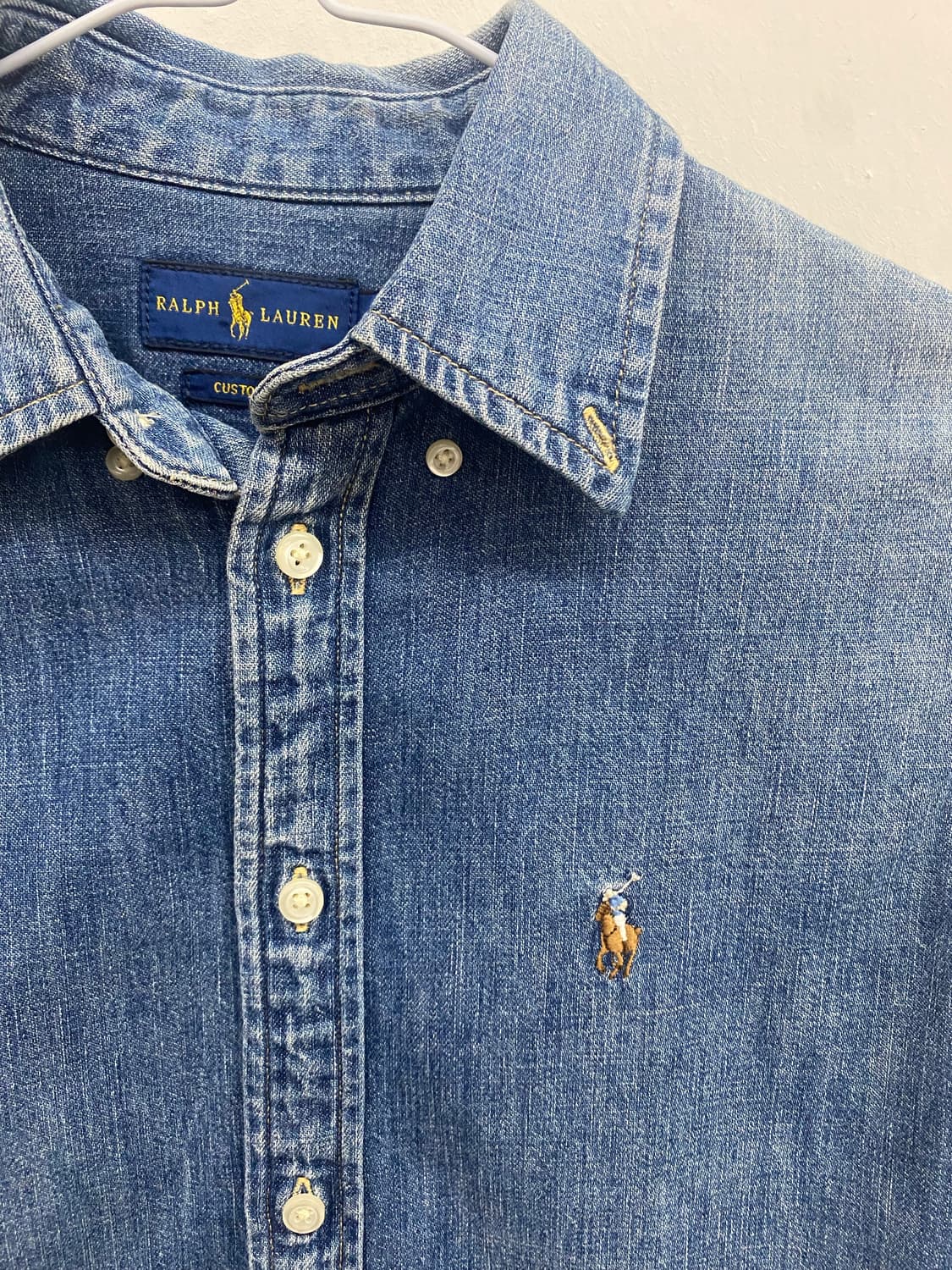 폴로 랄프로렌 데님 셔츠 XS (커스텀핏) 상품이미지3