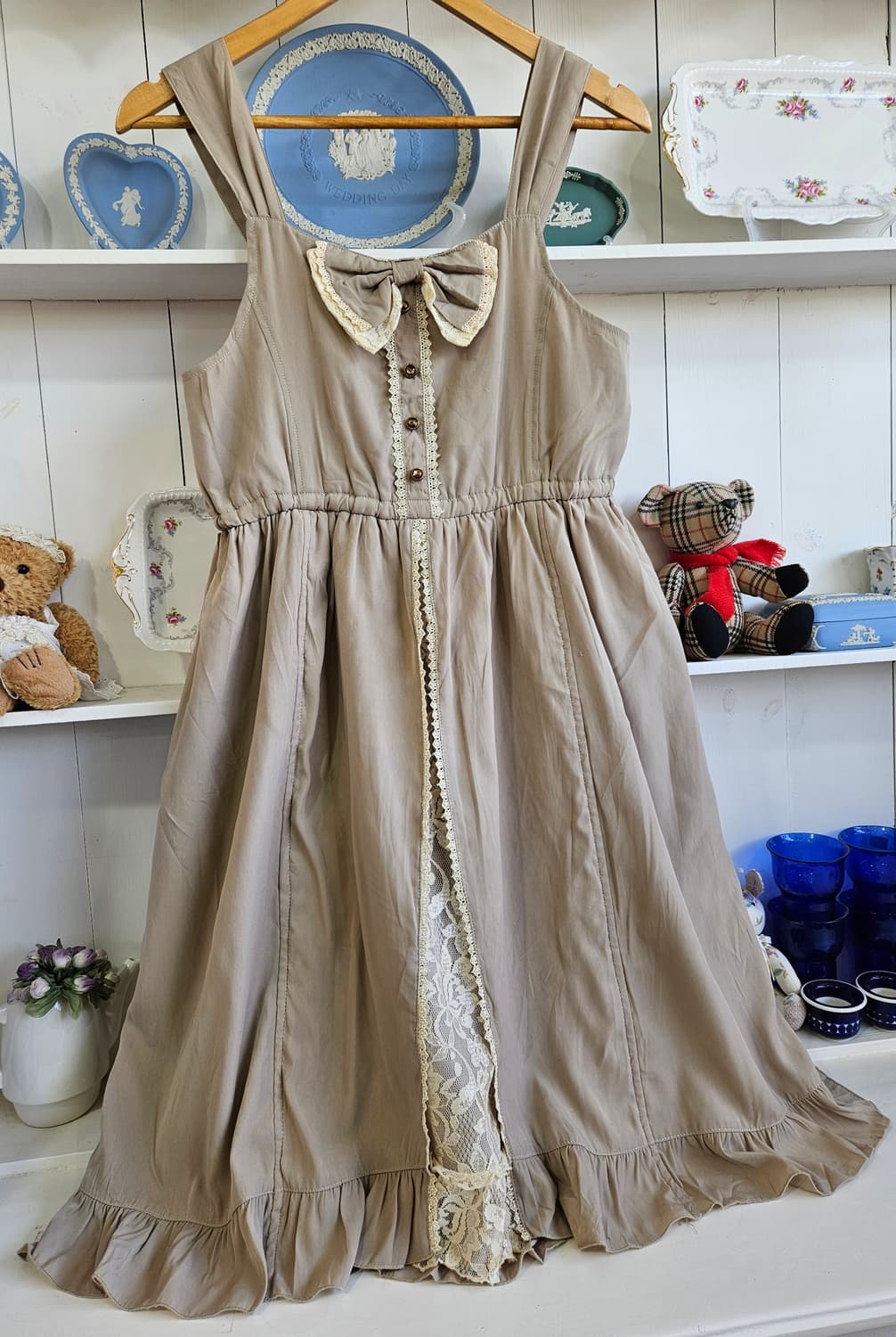 엑시즈팜 리본 레이스 원피스 상품이미지2