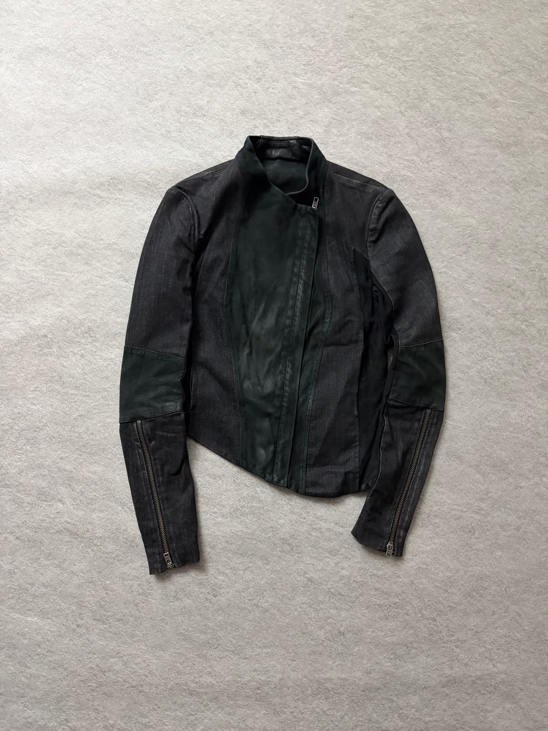 헬무트랭 비대칭 라이더 자켓 상품이미지1