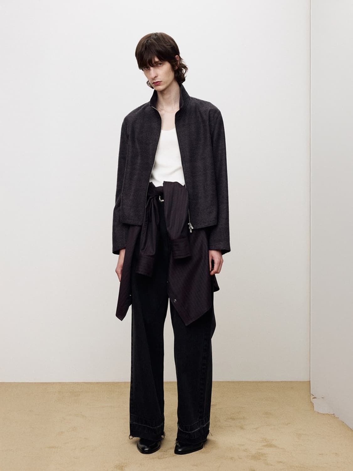 [XL]토니웩 퍼플 멀티 스트라이프 집업 자켓 품절 상품 상품이미지3