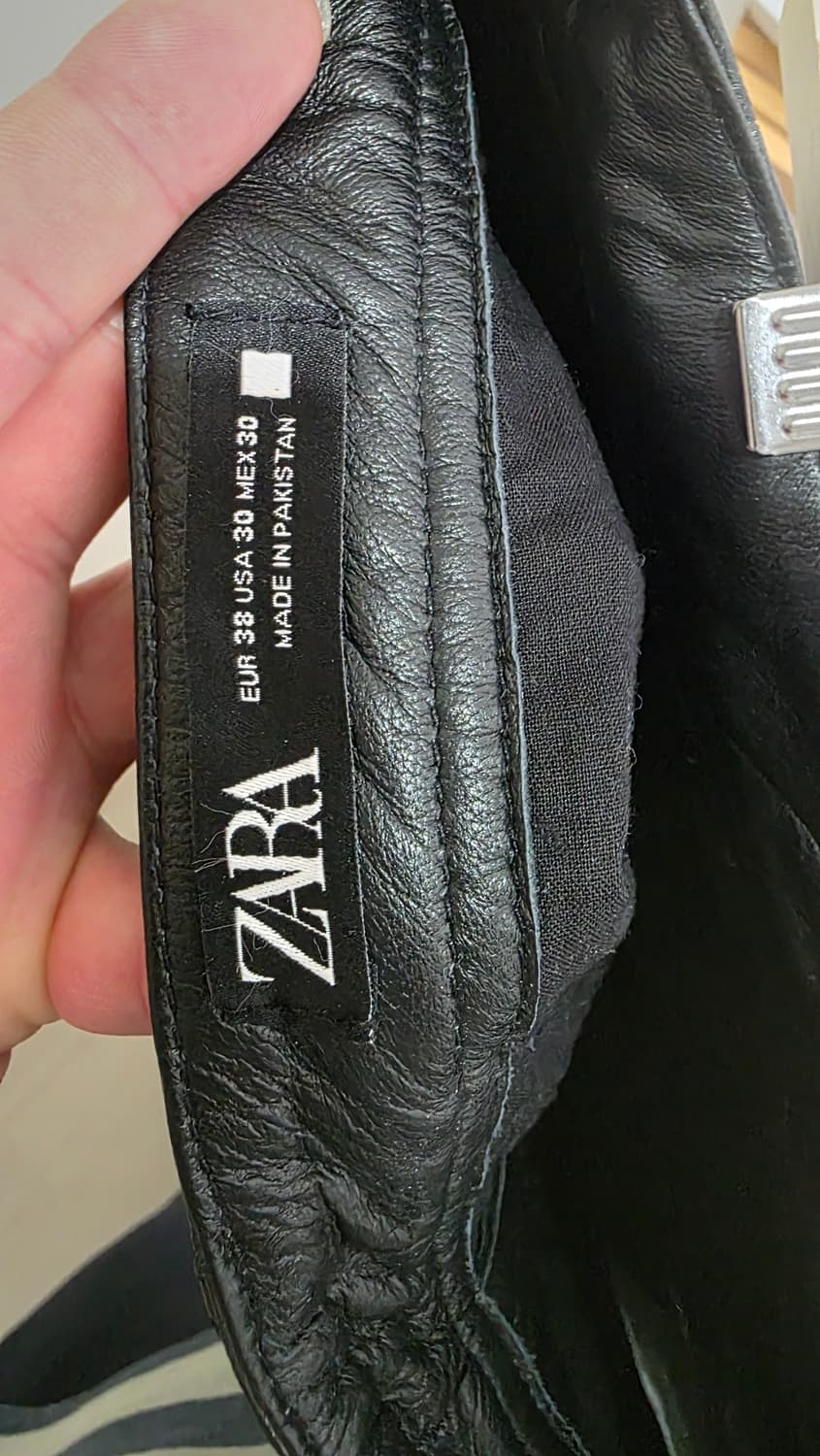 자라 레더바지 30 상품이미지3