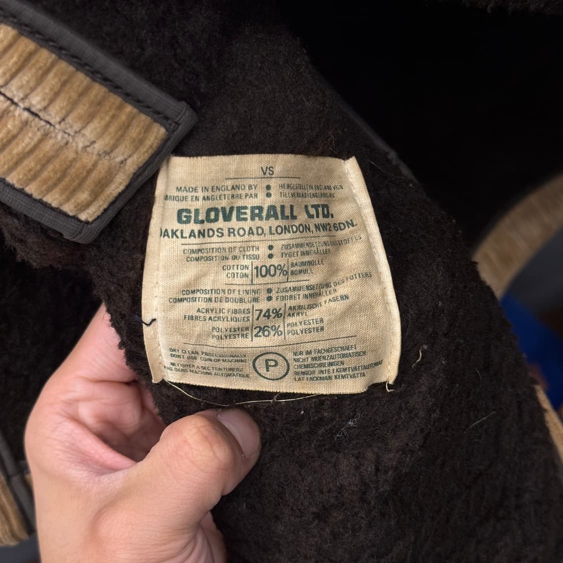 70s 글로버올 더블 브레스트 코듀로이 퍼 컨트리 헌팅 코트  상품이미지7