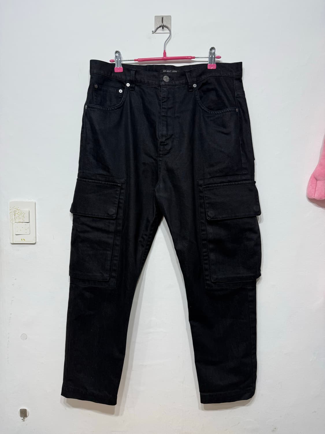 헬무트랭 HELMUT LANG 블랙 카고팬츠 매장택 30 상품이미지1