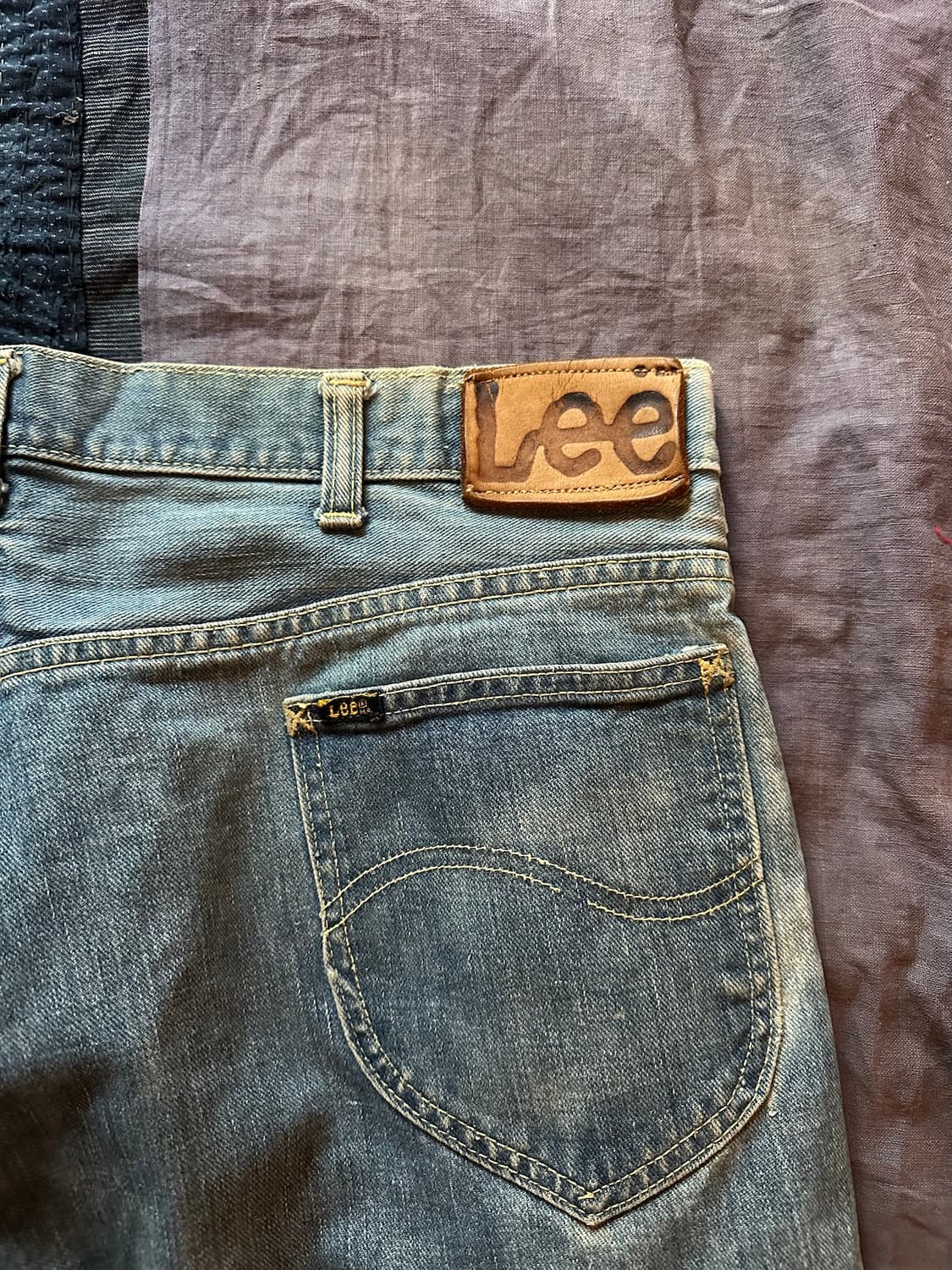 70s USA LEE 빈티지 리 카우보이컷 데님 팬츠 상품이미지8