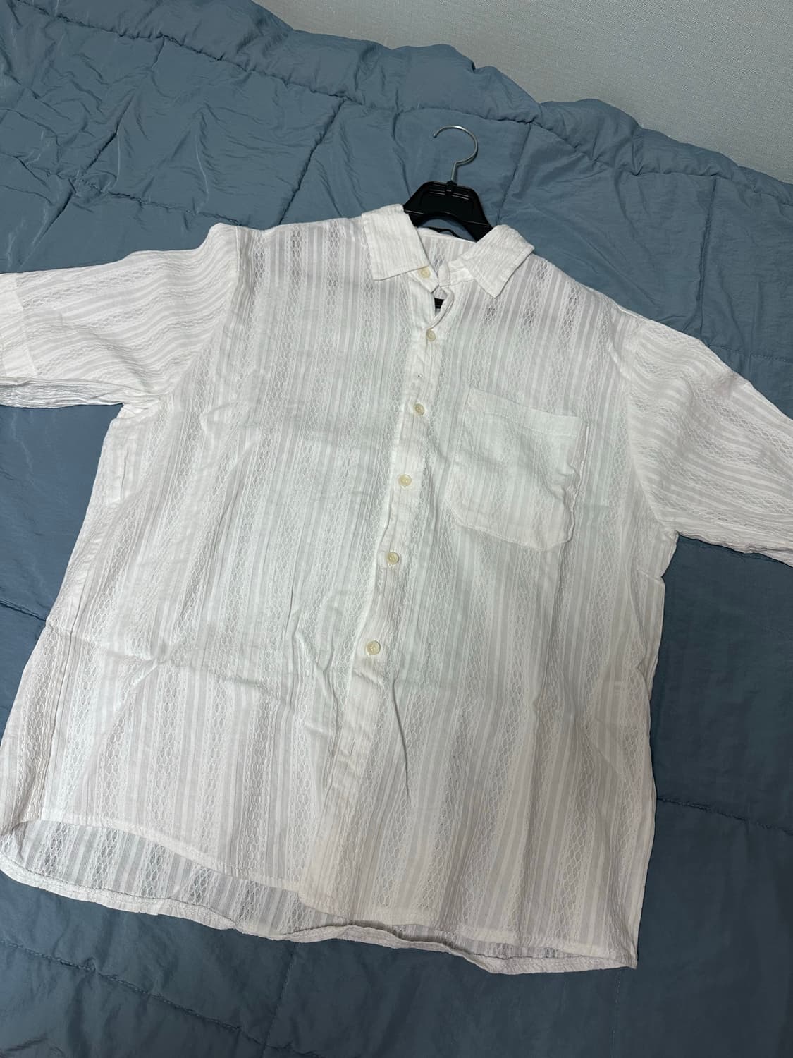 스트라이프 캔버스 셔츠 상품이미지4