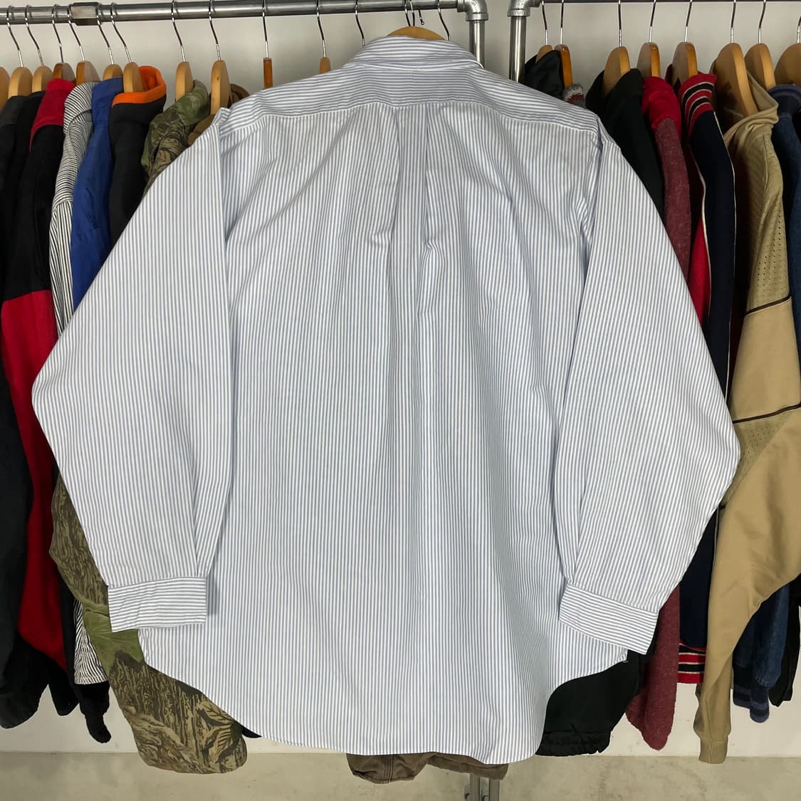 1990s 폴로 랄프로렌 OCBD 스트라이프 빅셔츠 상품이미지6