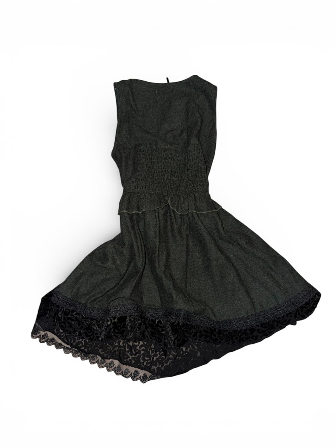 Axes femme velvet dark green dress 상품이미지3