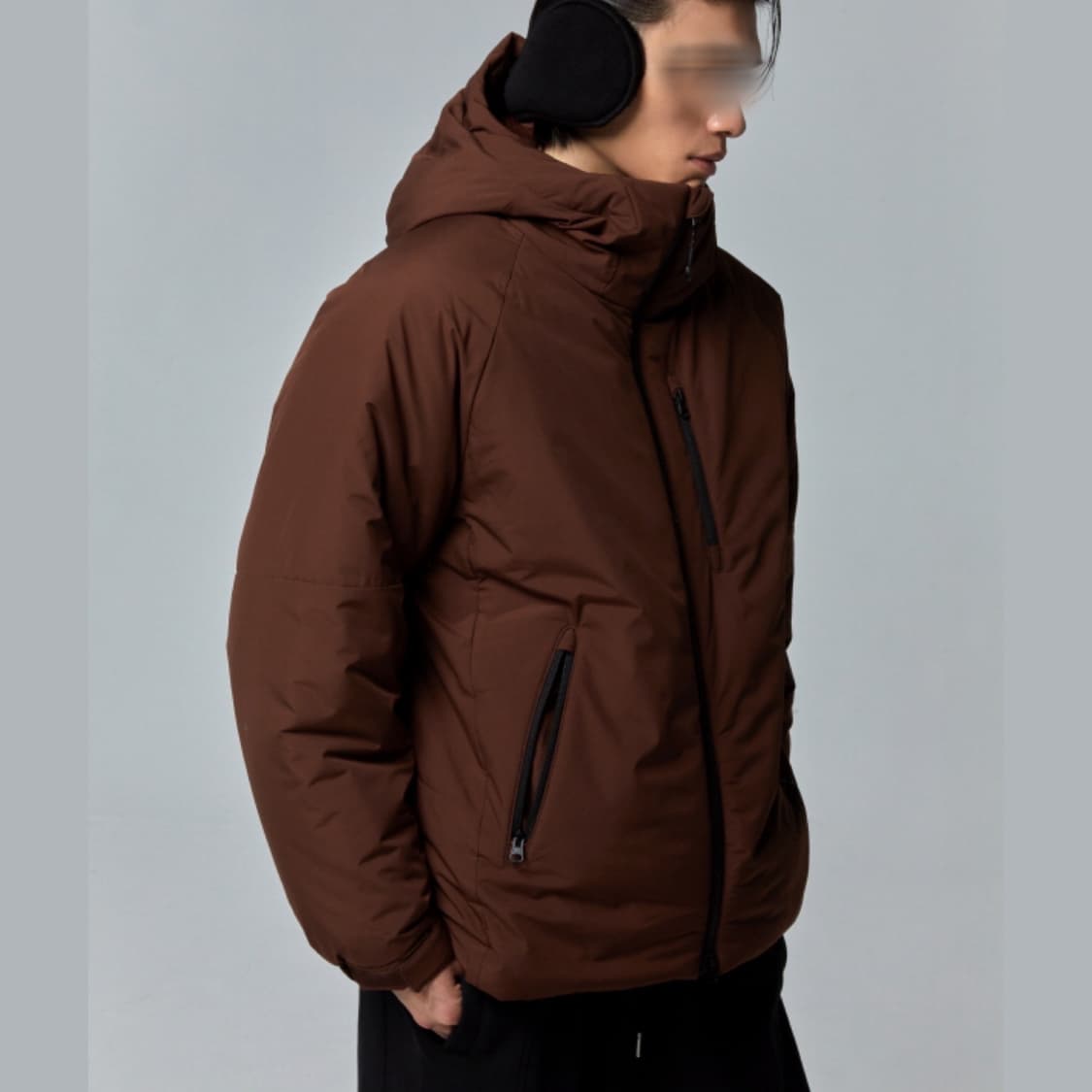 새상품) 무신사 스탠다드 스포츠 코어 익스트림 패딩자켓 브라운 오버M 상품이미지2