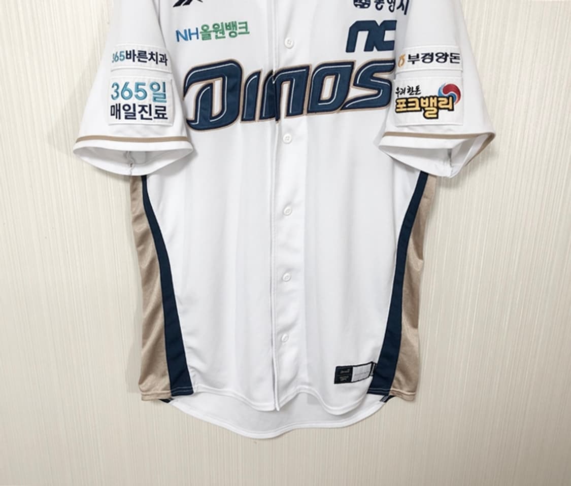 (4)KBO 리복 NC다이노스 선수실착 홈유니폼/져지 #104 김민균 상품이미지3