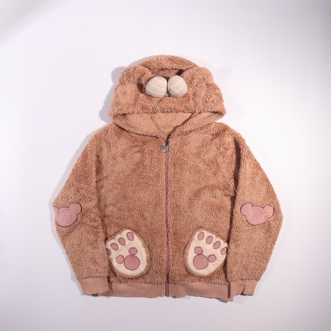 모리걸 폭닥 크롭 후리스 후드집업 B225 상품이미지1