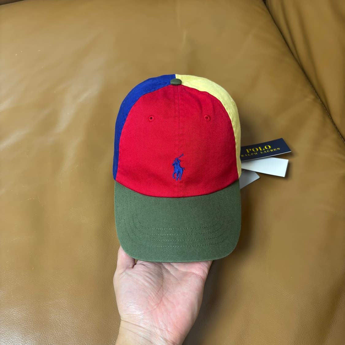 (Polo x Beams) 폴로x빔즈 트리플 포니 6패널 볼캡 모자 상품이미지2