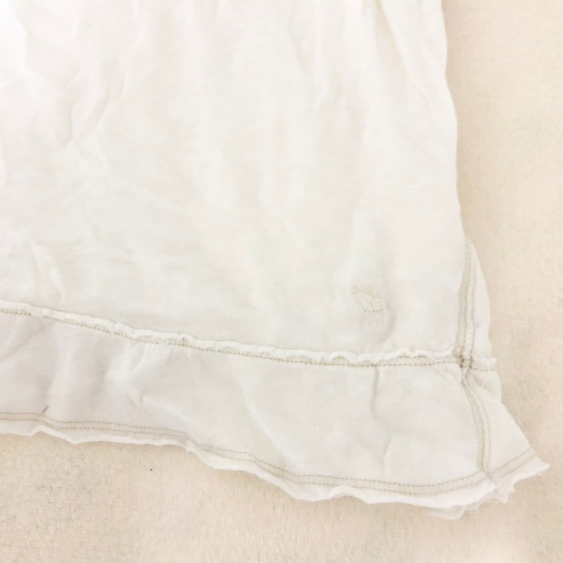 아베크롬비 자수 프릴 레이스 베이비돌 슬리브리스 화이트/페어리 빈티지 상품이미지5