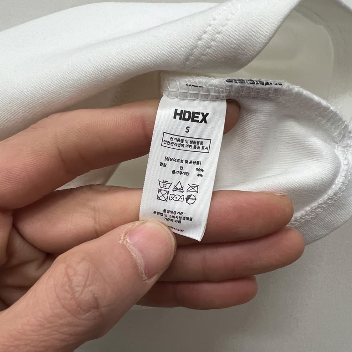 HDEX 에이치덱스 우먼스 릴렉스핏 화이트 크롭탑 S 상품이미지4