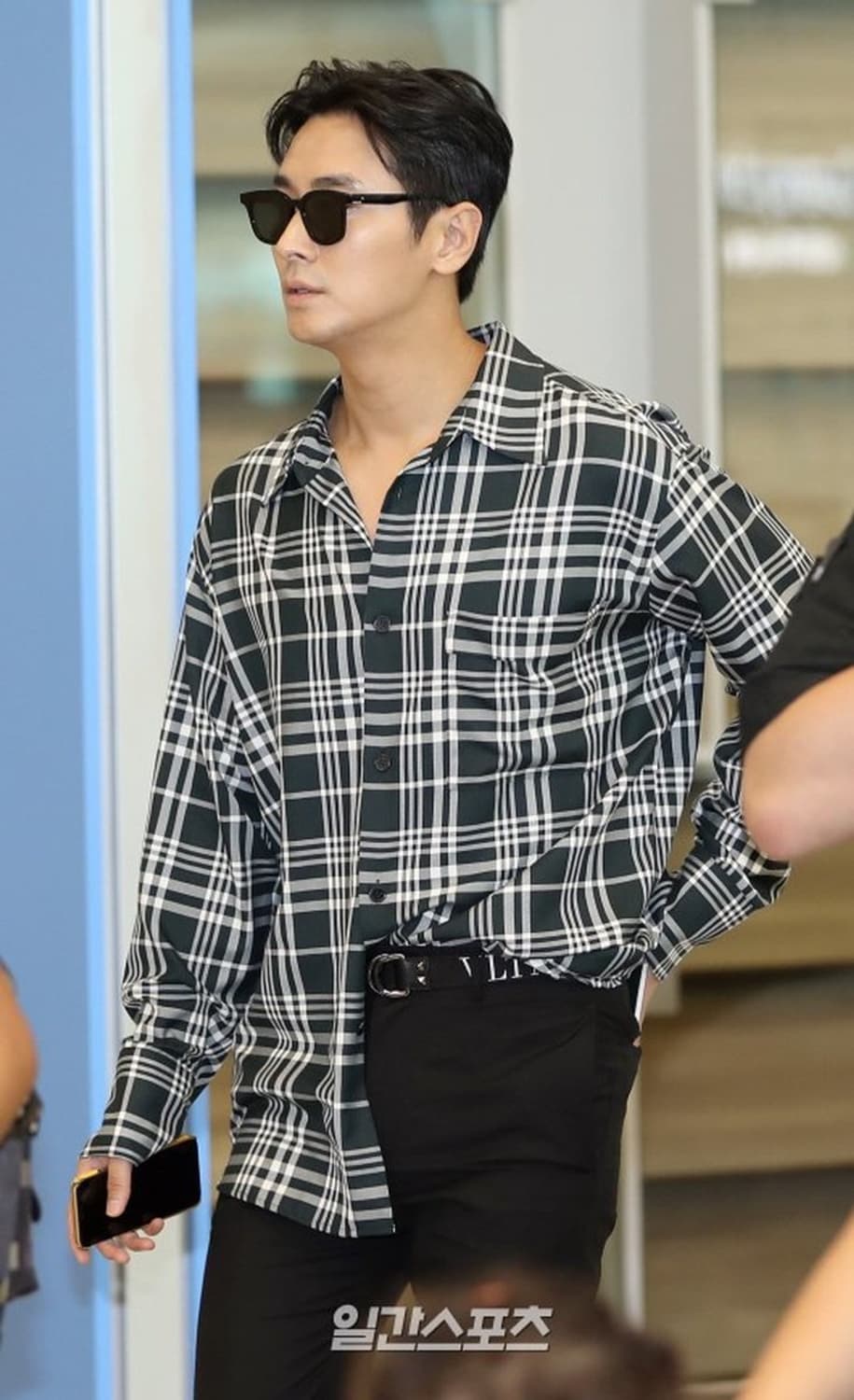 시스템옴므 블랙 체크 셔츠 95 (100) 사이즈 주지훈 셔츠 상품이미지4