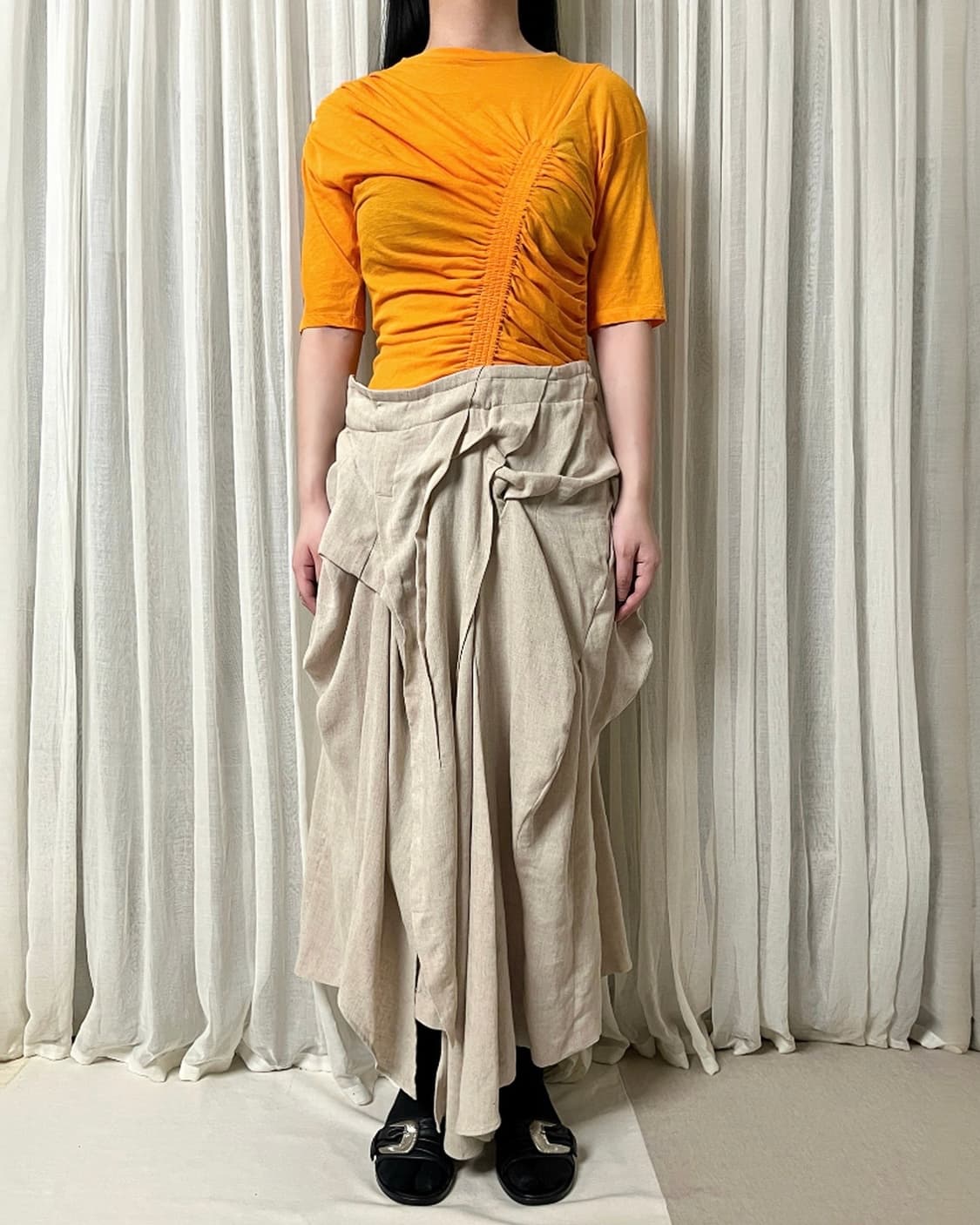 엔폴드 셔링 비대칭 원피스 enfold asymmetry dress 상품이미지8
