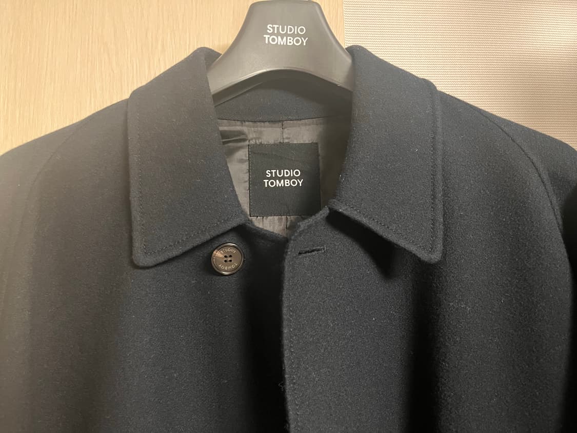 스튜디오톰보이 발마칸코트 네이비 상품이미지2