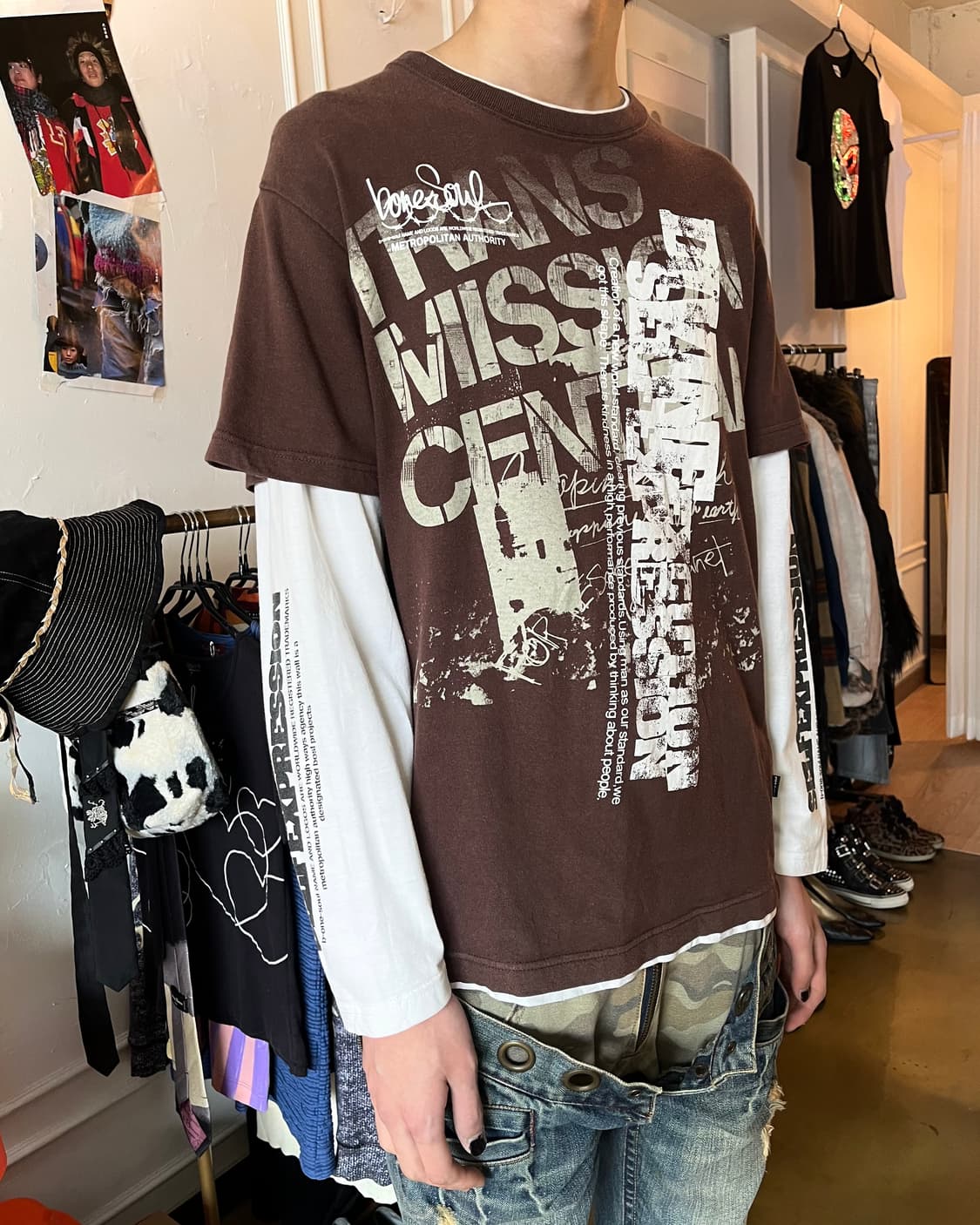 90-00s B-One-Soul Layered Long Sleeve 상품이미지2