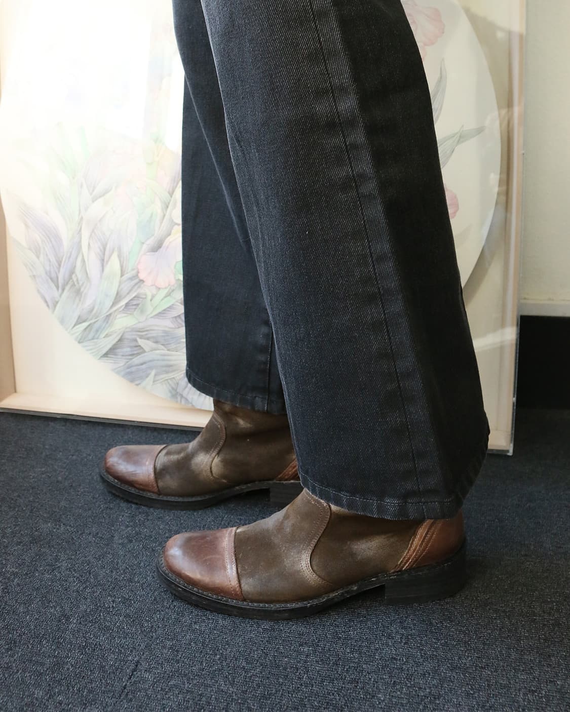 훕데두 레더 앵클 부츠 상품이미지4