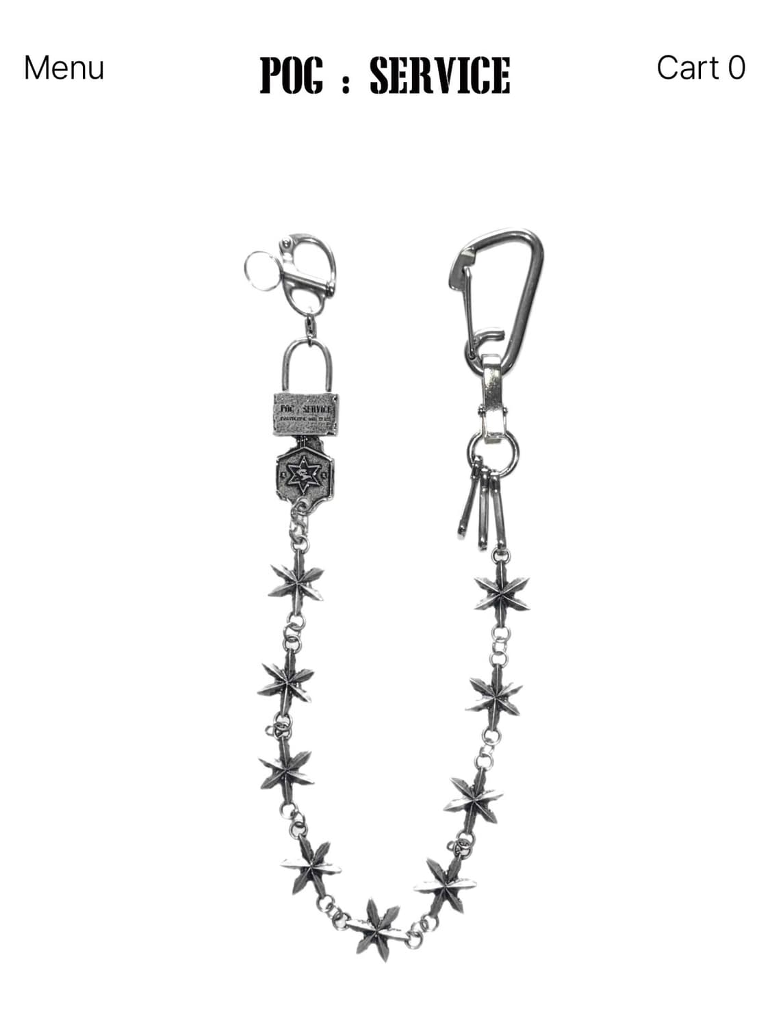 아오이로 x 포그서비스 체인 키링 새상품 상품이미지1