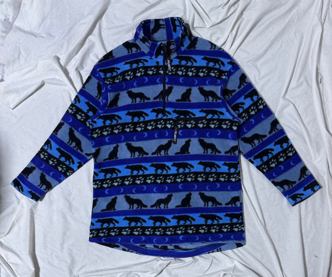 잭 울프스킨 폴라텍 플리스 반집업 상품이미지1