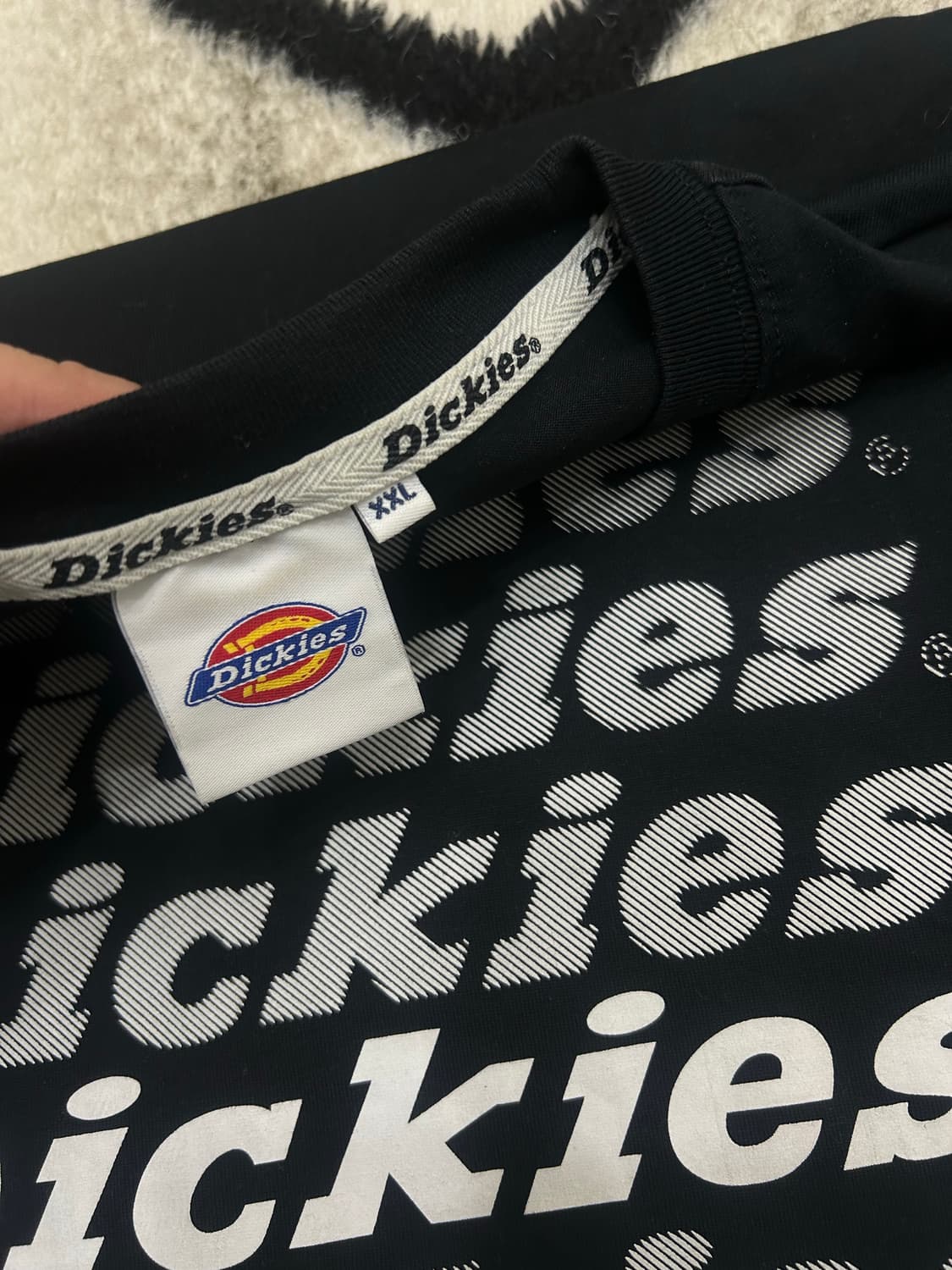 [2XL]디키즈 로고 반팔/블랙 상품이미지4
