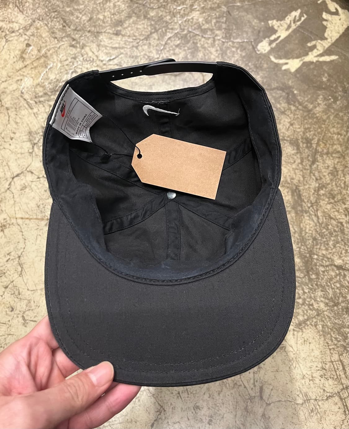 90s 나이키 블랙 볼캡 Just Do It 자수 상품이미지5