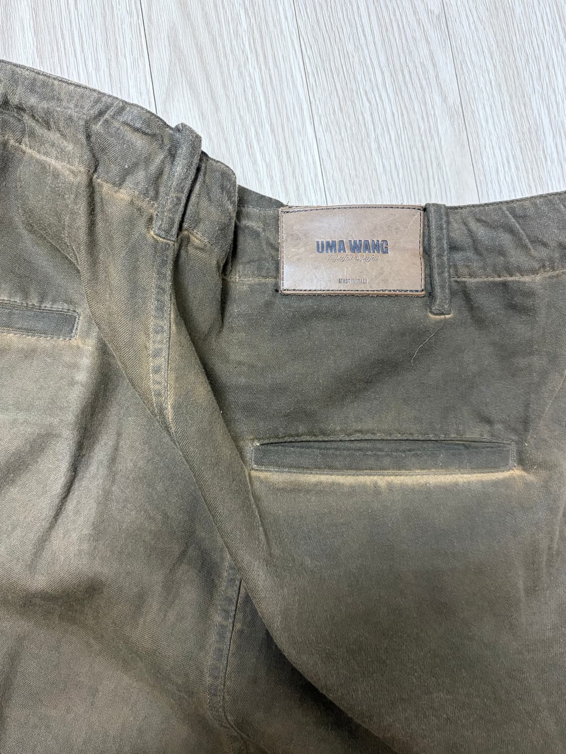 [L] Uma wang 23SS 우마왕 잭 트라우저 아미 그린 상품이미지6