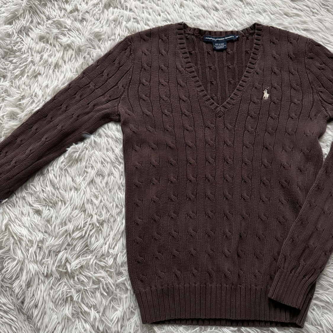 RALPH LAUREN 일본빈티지 니트 폴로 랄프로렌 니트 M 38 상품이미지4