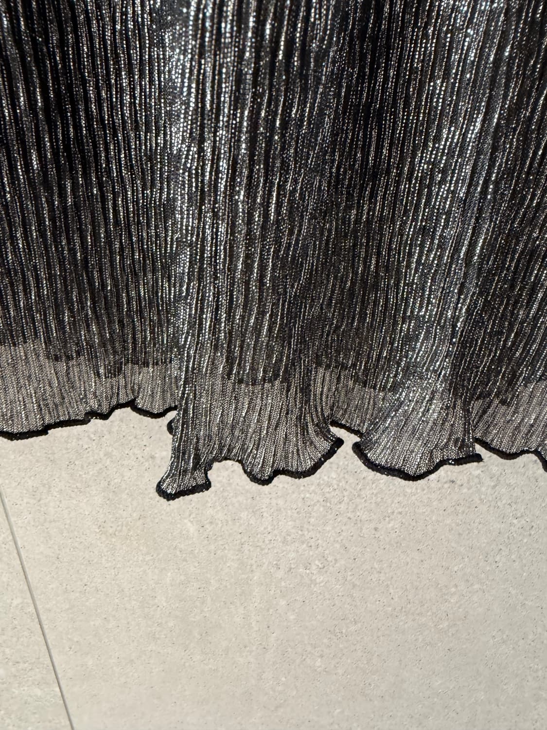 프릭스스토어 여성 롱치마 반짝이 시스루 속치마 탈부착 상품이미지4