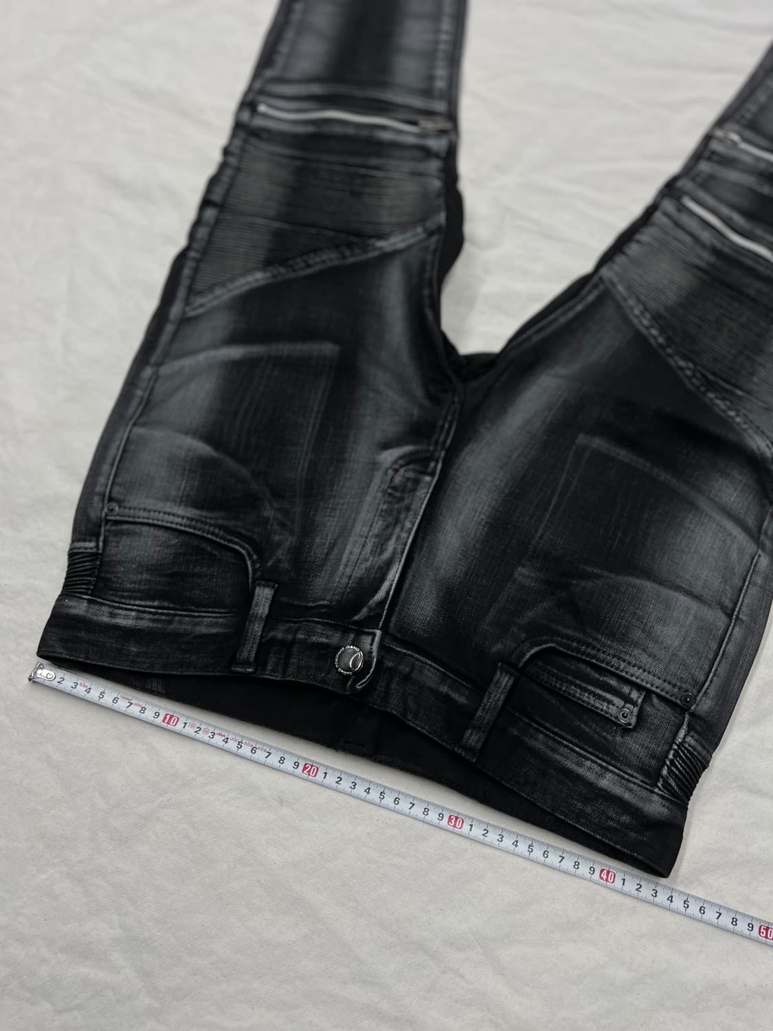 지퍼포인트 워싱 바이커진  상품이미지6