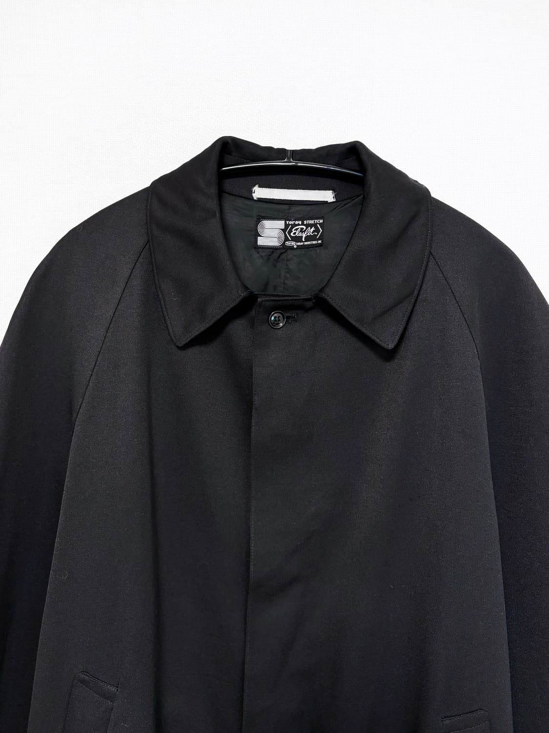 Hidden Button Midi Mac Coat - Black 상품이미지5