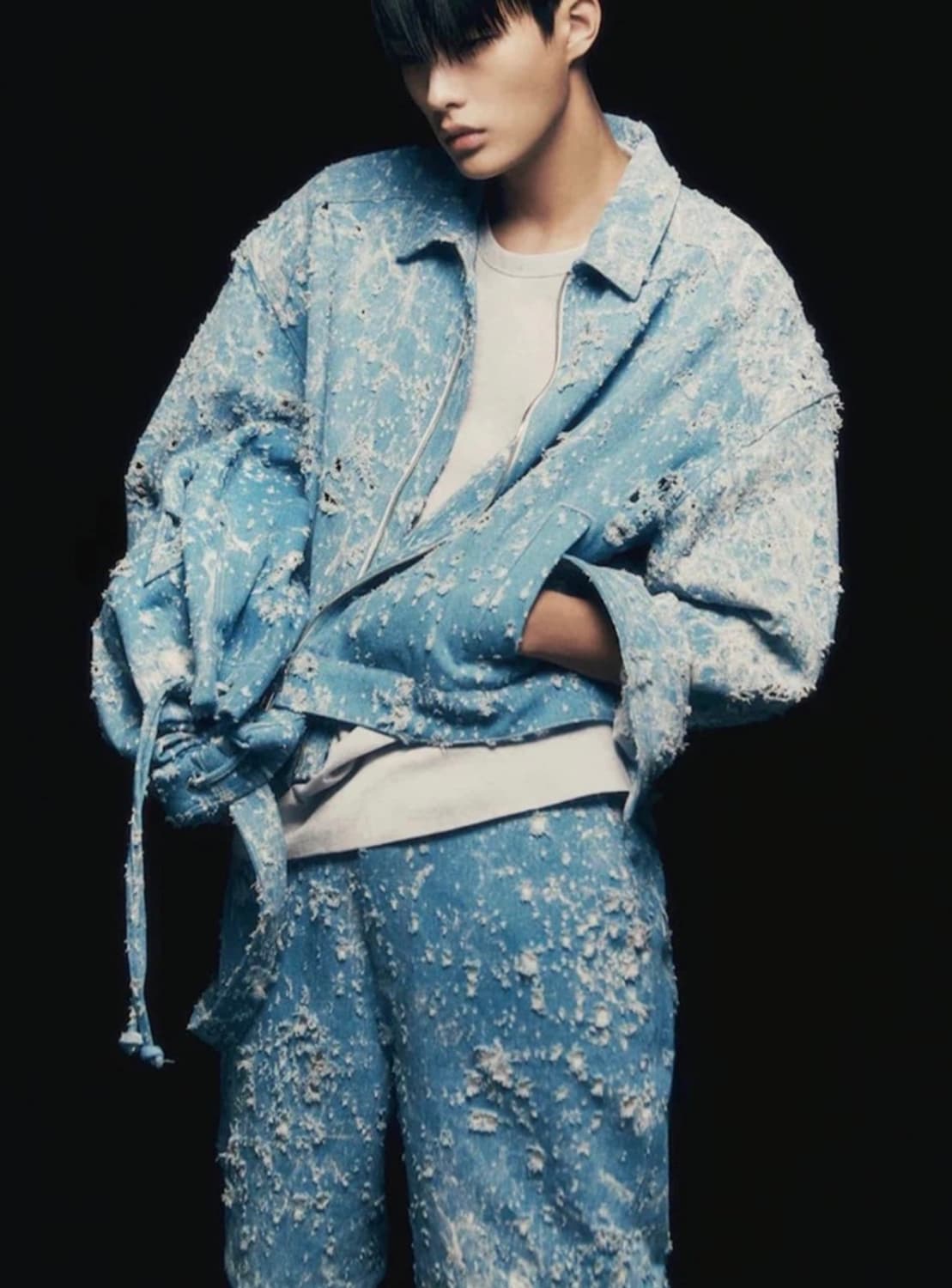 24SS 준지 데미지 데님 트러커 자켓 상품이미지1