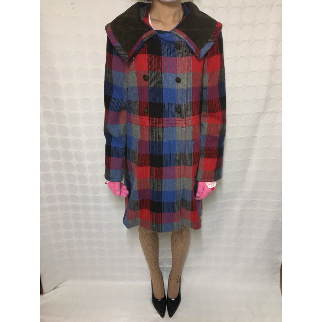 marc jacobs 체크 더블버튼 코트 상품이미지1