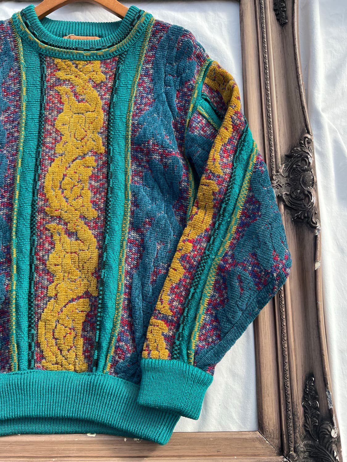 빈티지 아트 자카드 스웨터 상품이미지3