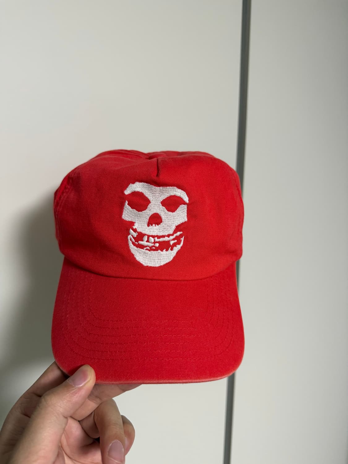 더 긱스 Skull face 5pannel cap (Faded red) 상품이미지1