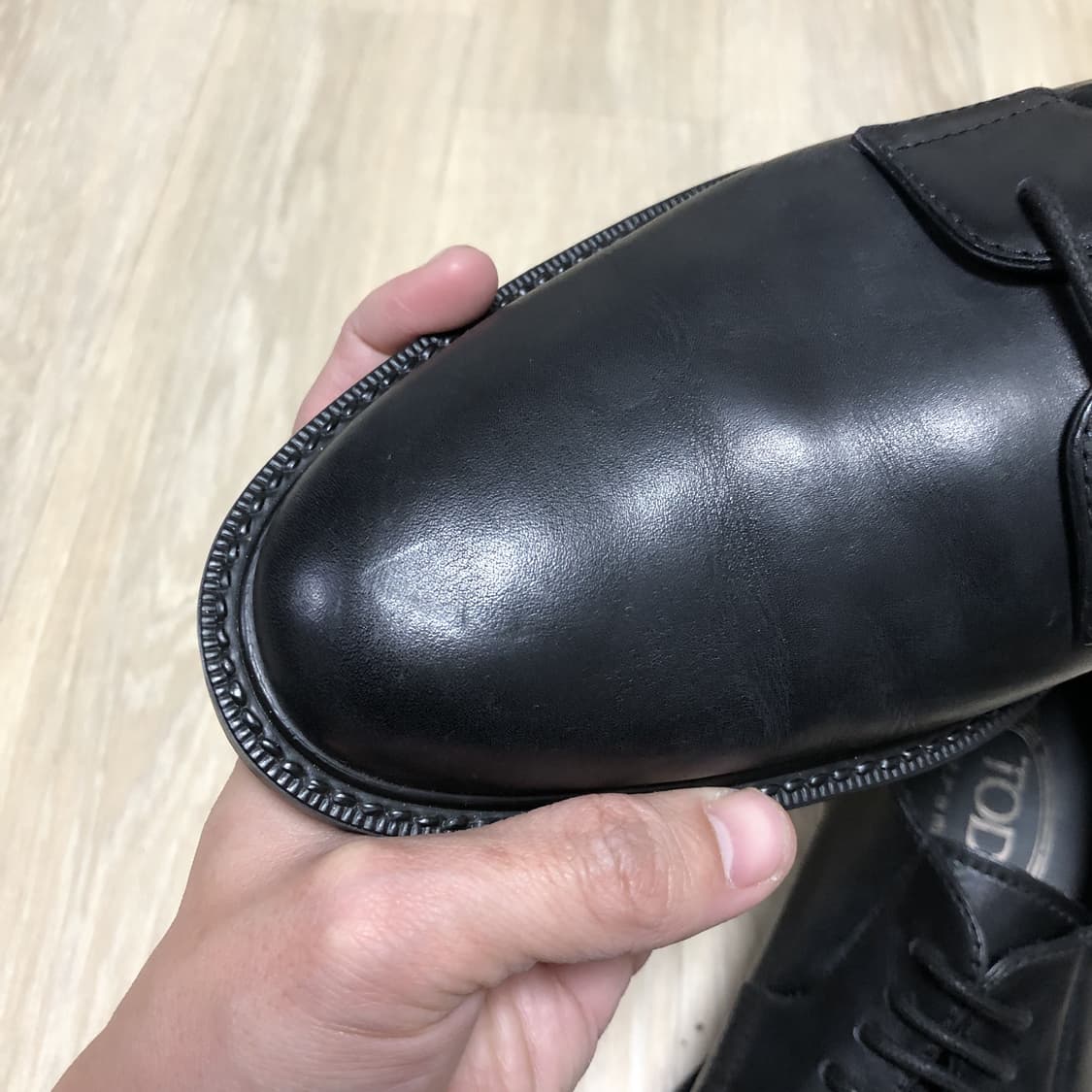 (240-245) 토즈 TODS 소가죽 5홀 더비 슈즈 구두 블랙 상품이미지7