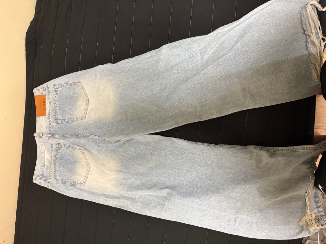 WIDE FLARED JUNKY DENIM PANTS (LIGHT BLU 상품이미지2