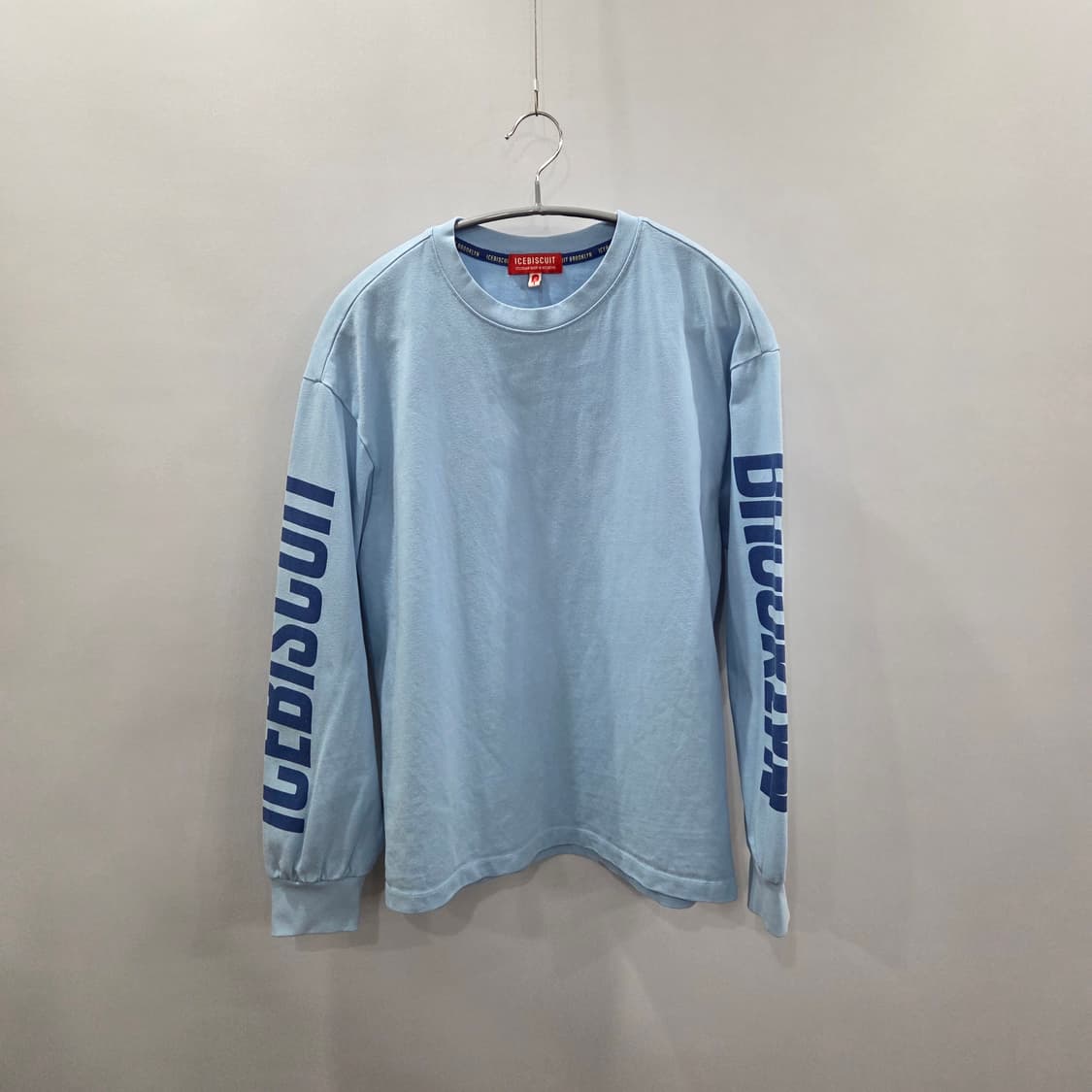 아이스비스킷 키즈 롱슬리브 스카이블루 165 상품이미지1