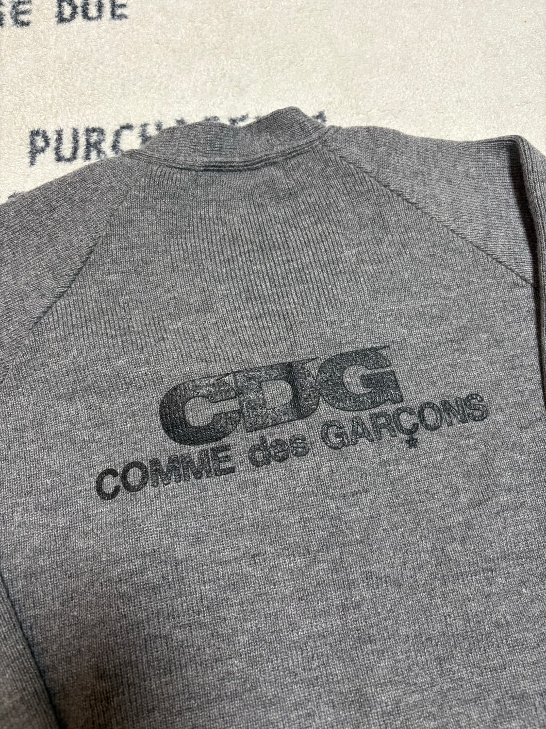 CDG V-Neck School Cardigan Grey 상품이미지1