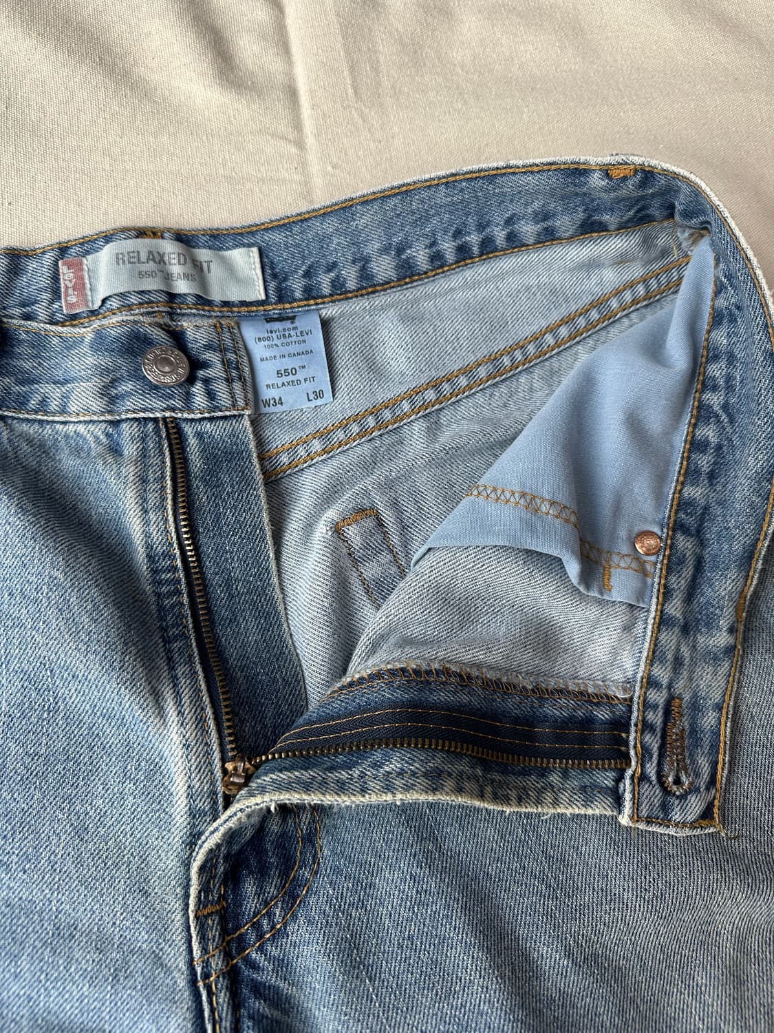리바이스 550 데님팬츠 34 made in Canada 상품이미지3