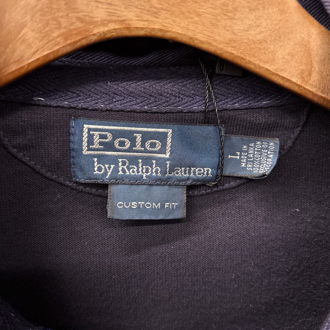 90s 폴로 랄프로렌 크레스트 클럽와펜 프레피 라이닝 럭비셔츠 N915 상품이미지10