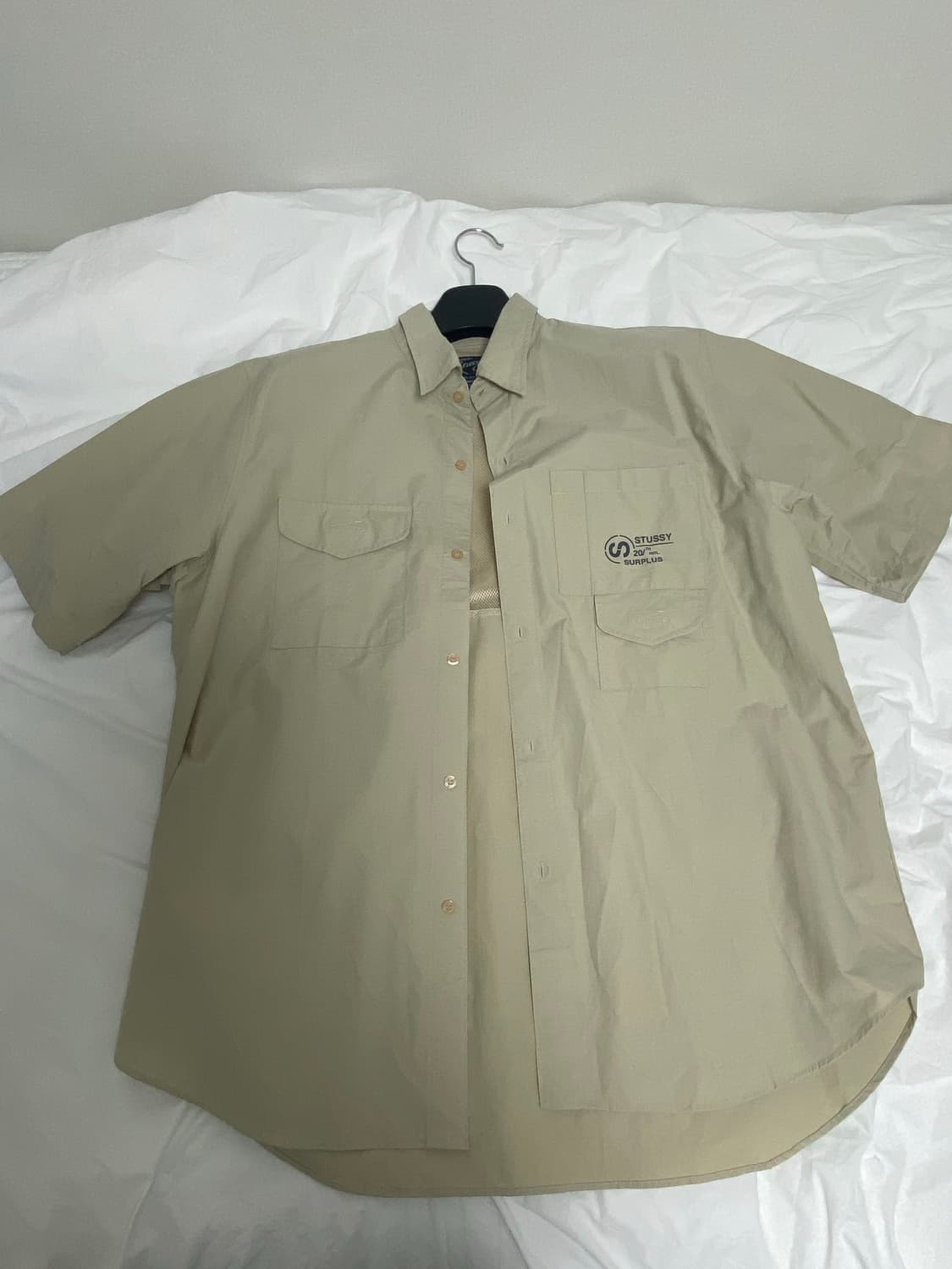 00s 스투시 반팔 워크 셔츠 상품이미지1