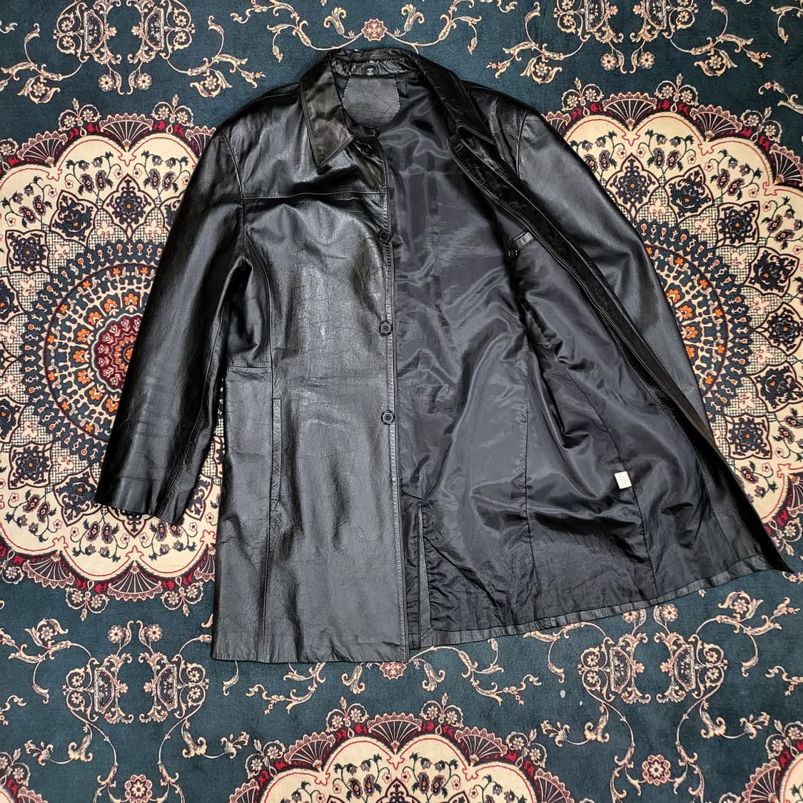 리얼 레더 롱 자켓 (XXL) 상품이미지8