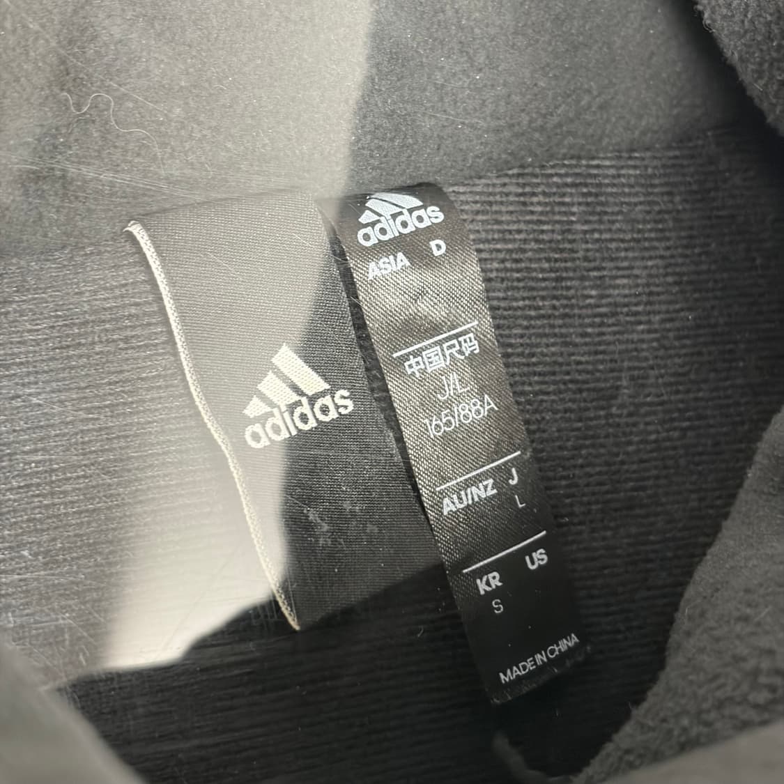 아디다스 후리스 플리스 패브릭 믹스 롱 자켓 상품이미지3