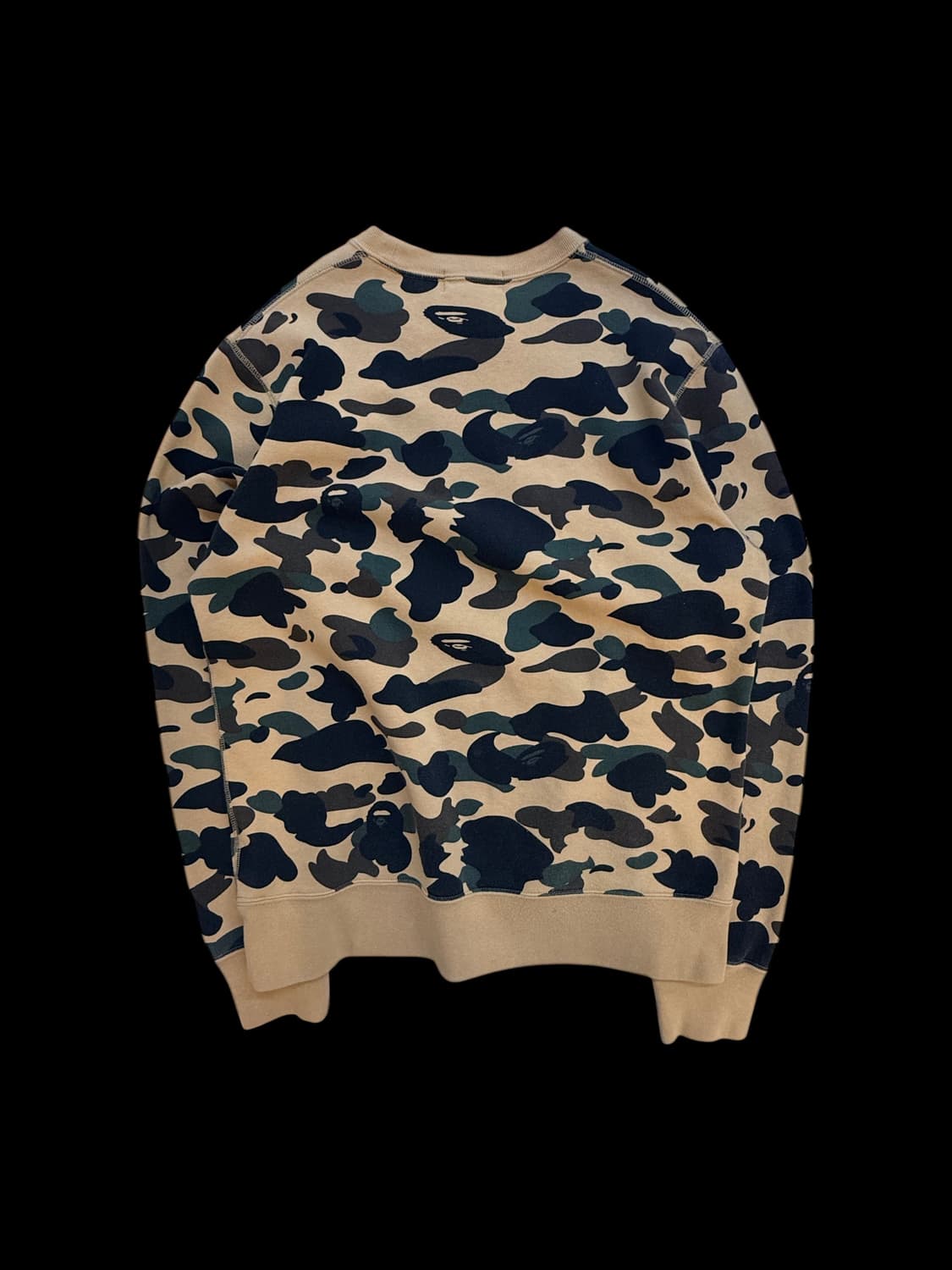 베이프 퍼스트 카모 컬리지 크루넥 맨투맨 상품이미지2