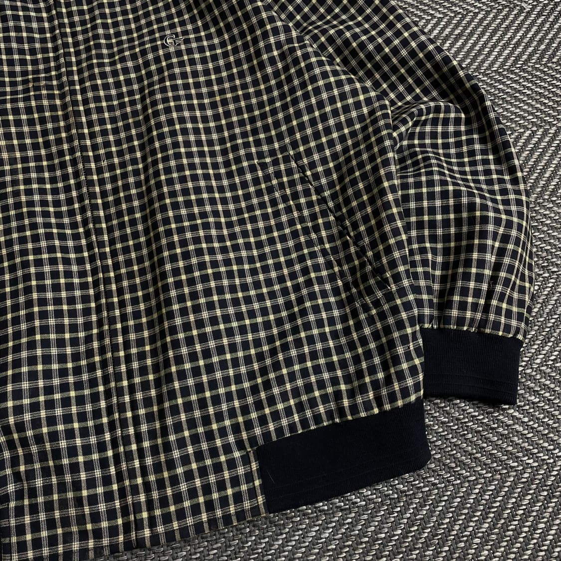 Galaxy 빈티지 체크 패턴 블루종 자켓y 3671 상품이미지4