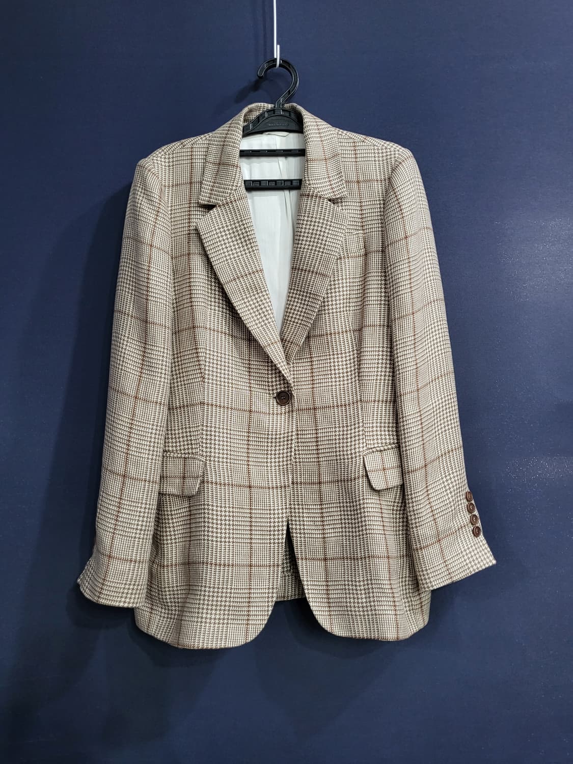 브루넬로 쿠치넬리 마100% 하운드투스 체크자켓 상품이미지4
